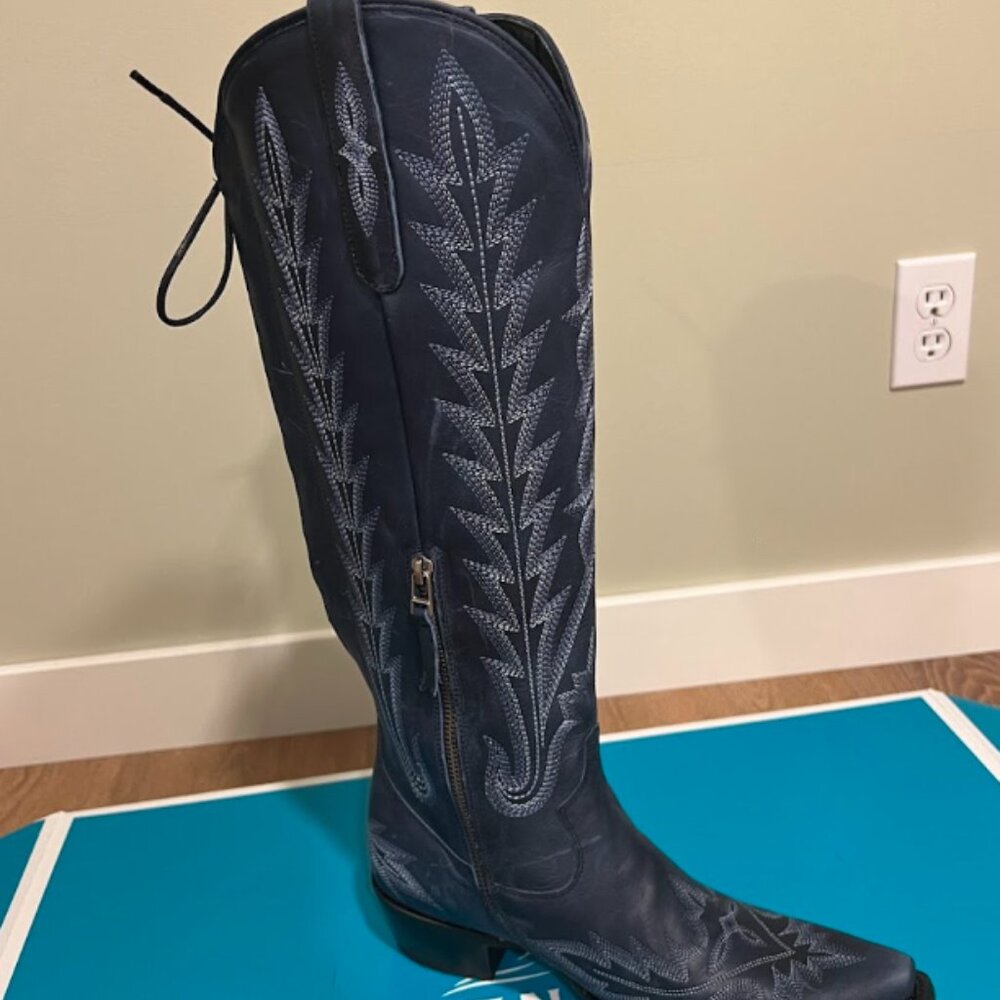 Lane Cowboy boots  - Lexington Knee High Corset